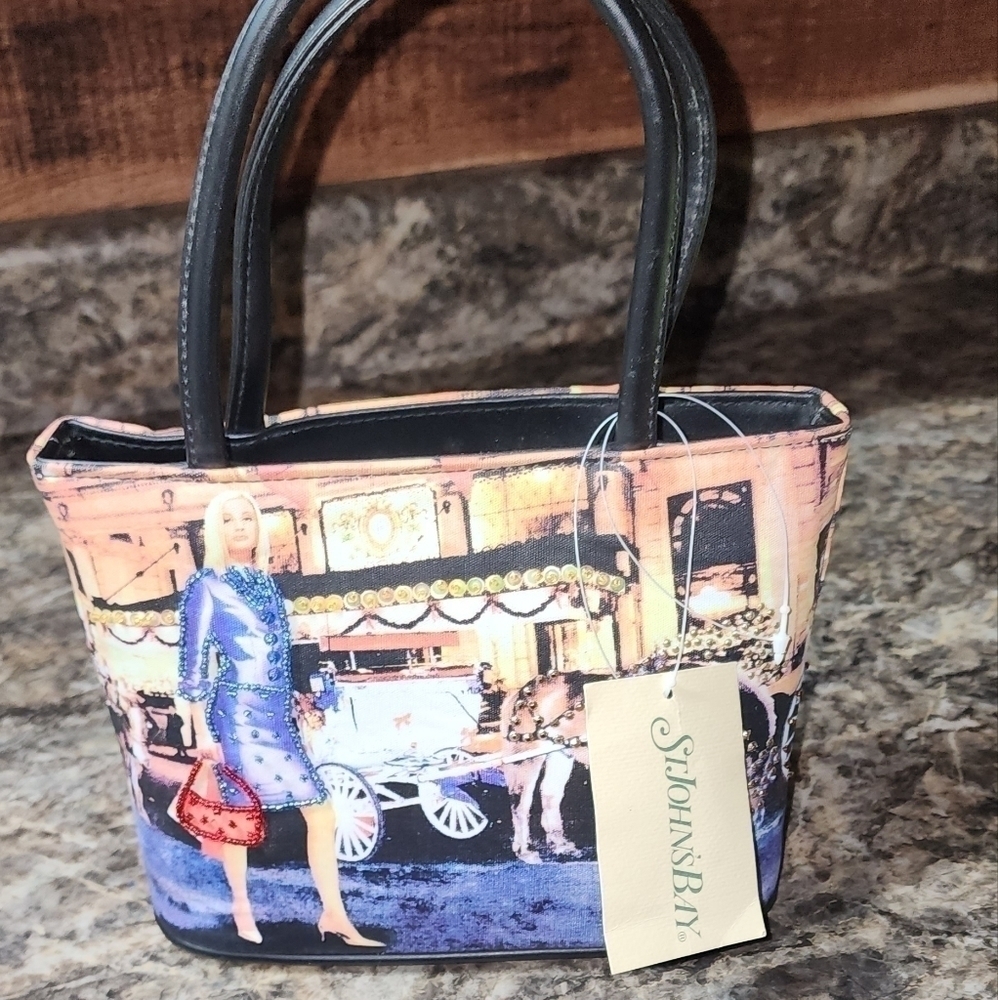 St John's Bay Handbag shoulder bag Satchel Purse New